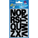 Zweckform A-Z Labels 27mm Bold Black Letters  Weatherproof - Pack of 28