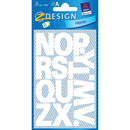 Zweckform A-Z Labels 27mm Bold White Letters Weatherproof - Pack of 28