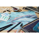 Derwent Inktense Permanent Watercolour Pencils 4mm Premium Core Water-Soluble Ideal for Colouring Painting and Crafting Professional Quality - Tin Set