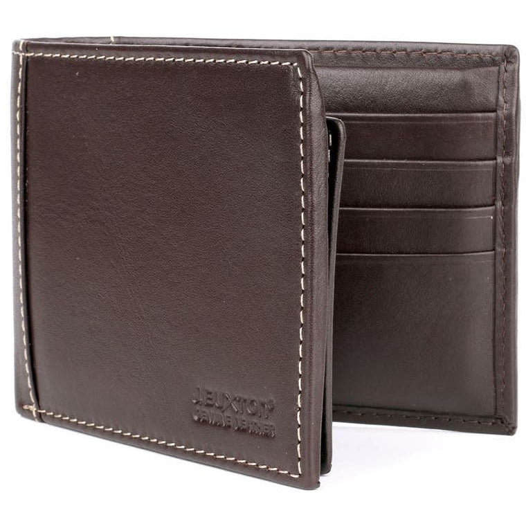 Buxton Genuine Leather Convertible Thinfold Wallet - Brown