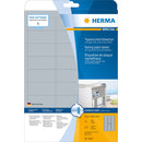 Herma Silver Rating Plate Labels - Pack 25