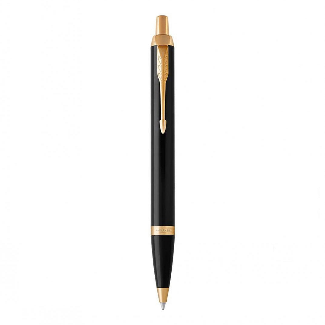 Parker IM Metal Black GT Ballpoint Pen