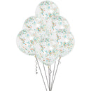 Unique 12" Confetti Balloons - Pack of 6