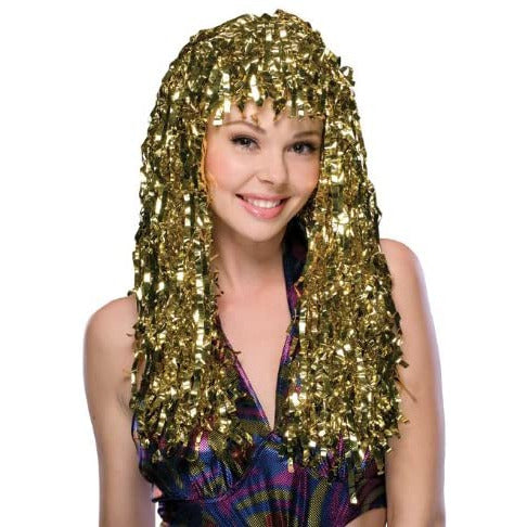 Golden Goddess Tinsel Wig