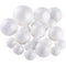 Mobius Polystyrene Solid Foam Ball Assorted Sizes - Pack of 25