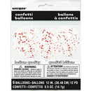 Unique 12" Confetti Balloons - Pack of 6
