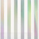 Unique Silver Stripes Luncheon Napkins 33x33 cm - Pack of 16