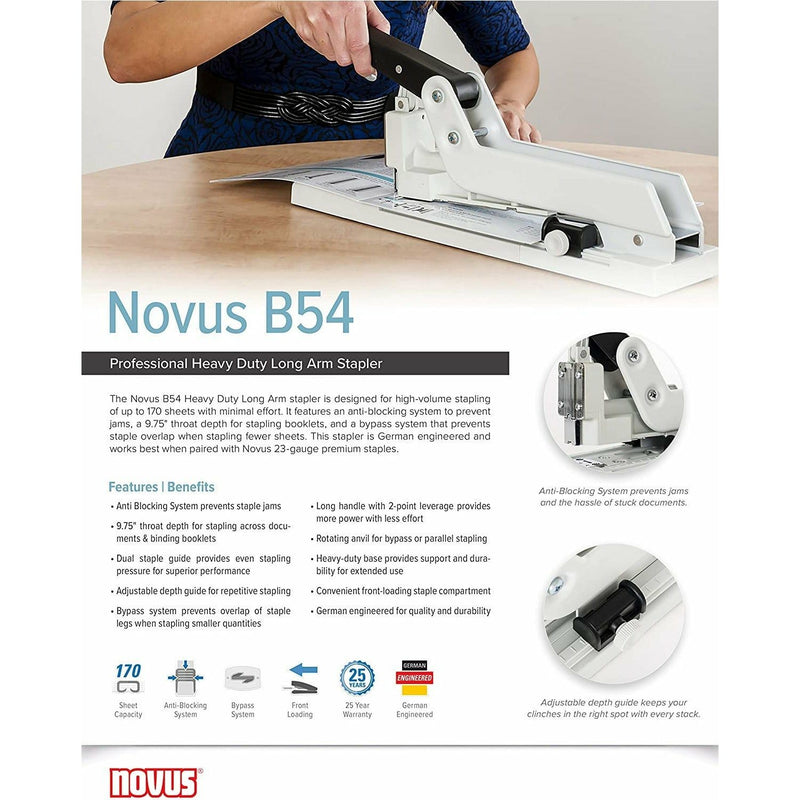 Novus B 54/3 Heavy Duty Stapler up to 170 Sheets