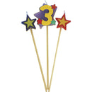 Unique Party Numeral Candle Set