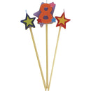 Unique Party Numeral Candle Set