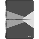 NEW Leitz Spiral Notebook College Ruled 90 Sheets PP Cover A4