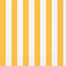 Unique Stripe Beverage Napkins 25x25 cm - Pack of 16