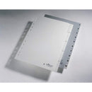 Durable 1-10 Dividers Grey -A4