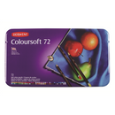 Derwent Coloursoft Colouring Pencils Drawing & Writing Ideal For Colour Building Professional Quality - Tin Set