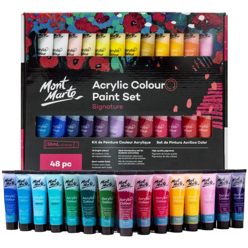 Metallic Acrylic Paint Set 12 X 36ml Tubes 12 Colors Suitable for Most  Surfaces Painting Supplies Gift for Artist 