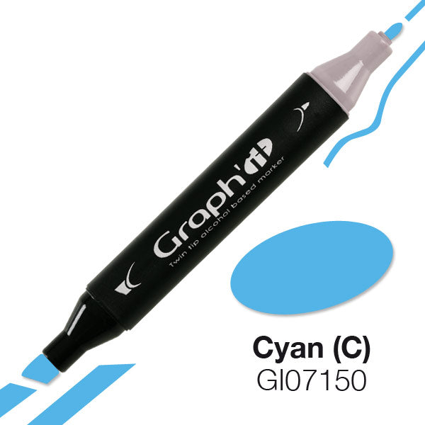 Graph It Twin Tip Marker - BLUE RANGE