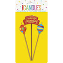 Unique Party Happy Birthday & Balloon Candle Set