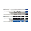 Parker Quink 3 Gel & 3 Ballpoint Refills VALUE PACK - Pack of 6