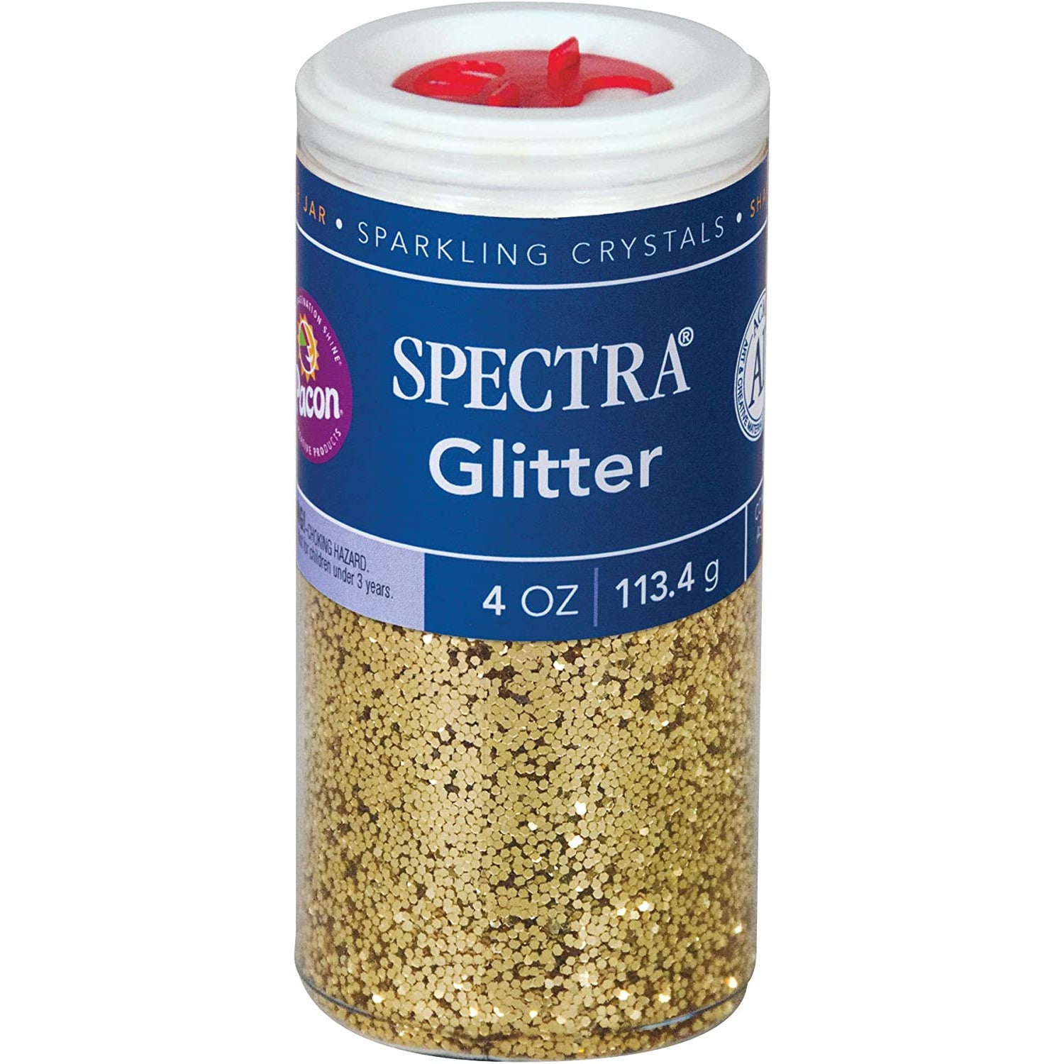 Pacon Spectra Sparkling Crystals Glitter Shaker Jar 4Oz. / 113.4g