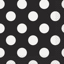 Unique Polka Dots Beverage Napkins 25x25 cm - Pack of 16