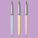 قلم  حبر جاف باركر جوتر باستيل أزرق + أصفر+ زهري سعة ٣  قلم