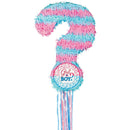 Unique Party Supplies Gender Reveal Piñata 38x52 cm