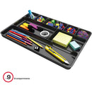 Abel Drawer Tray Stationery Organizer Black - Pack of 1