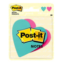 3M Post-it® 2.6 x2.6" Heart Shaped - Pack of 2