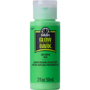 Plaid Folk Art Glow in the Dark Acrylic Paint 59ml