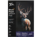 Mont Marte Signature Black Paper Sketch Pad - 140gsm