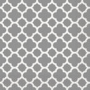 Unique Silver Quatrefoil Beverage Napkins 25x25cm - Pack of 16