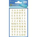 Zweckform A-Z Labels 7mm Gold on Transparent Squares 12x12mm - Pack of 120