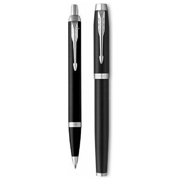 Parker IM Essential Matt Black CT Rollerball & Ballpoint Set