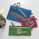 Leitz WoW 2 Pocket Mesh Pencil Case & Travel Pouch 23x15 cm