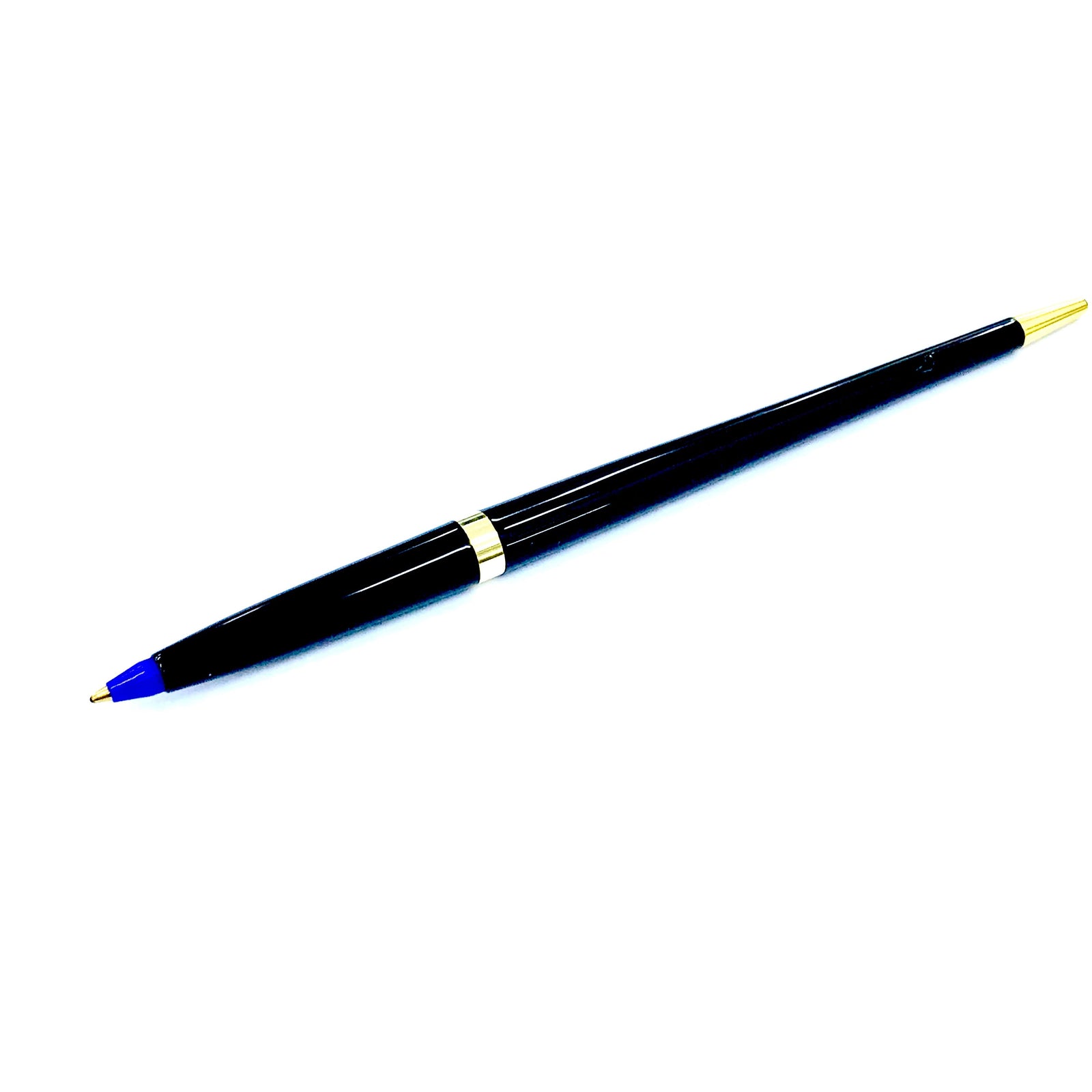 Pen for Desk Pen Stand Narrow Grip Gloss Black Ballpoint Pen