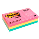 3M Post-it® Notes 3"x5" - Pack of 3 Colored "Neon & Lined"