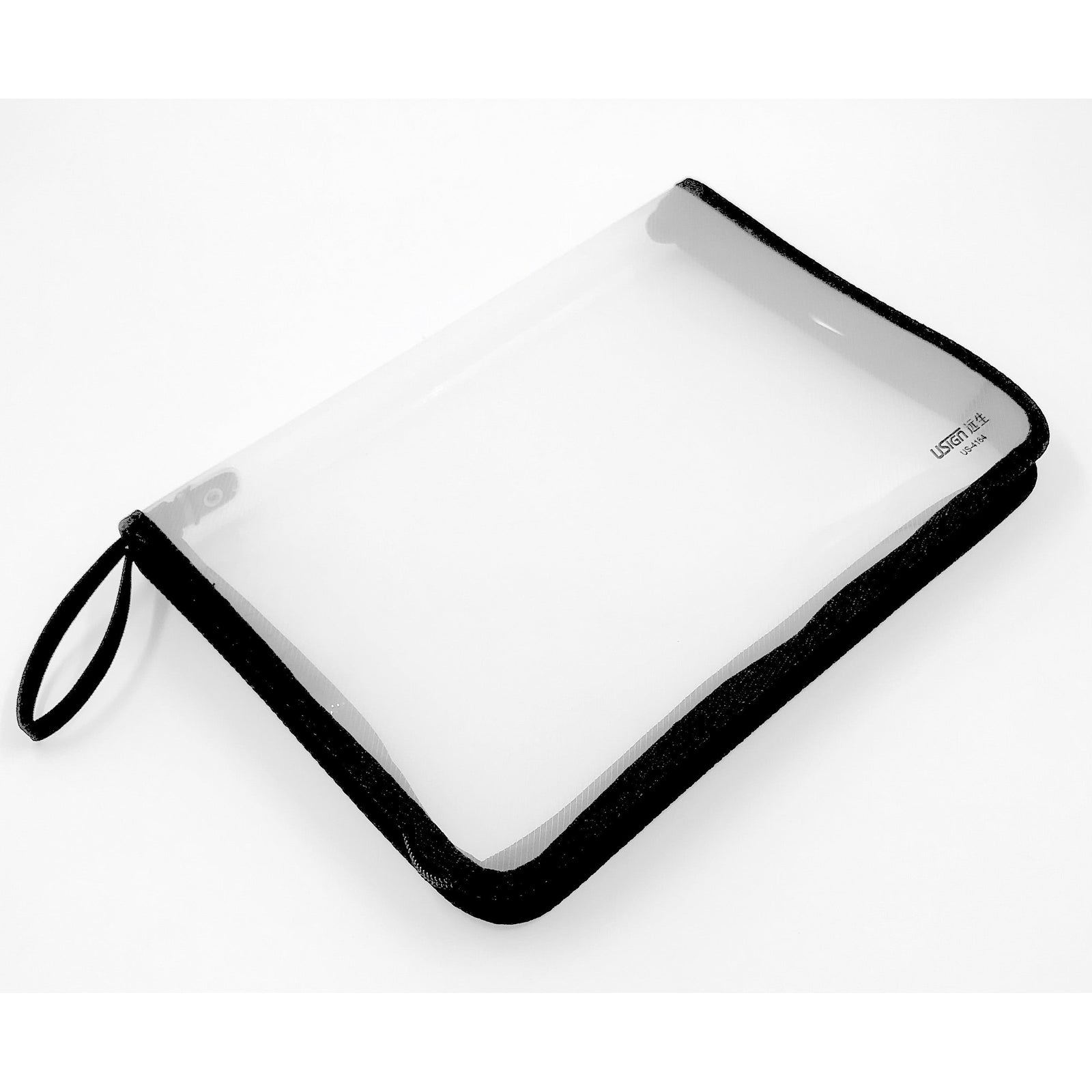 Usign Zipper Plastic Transparent Case - A4