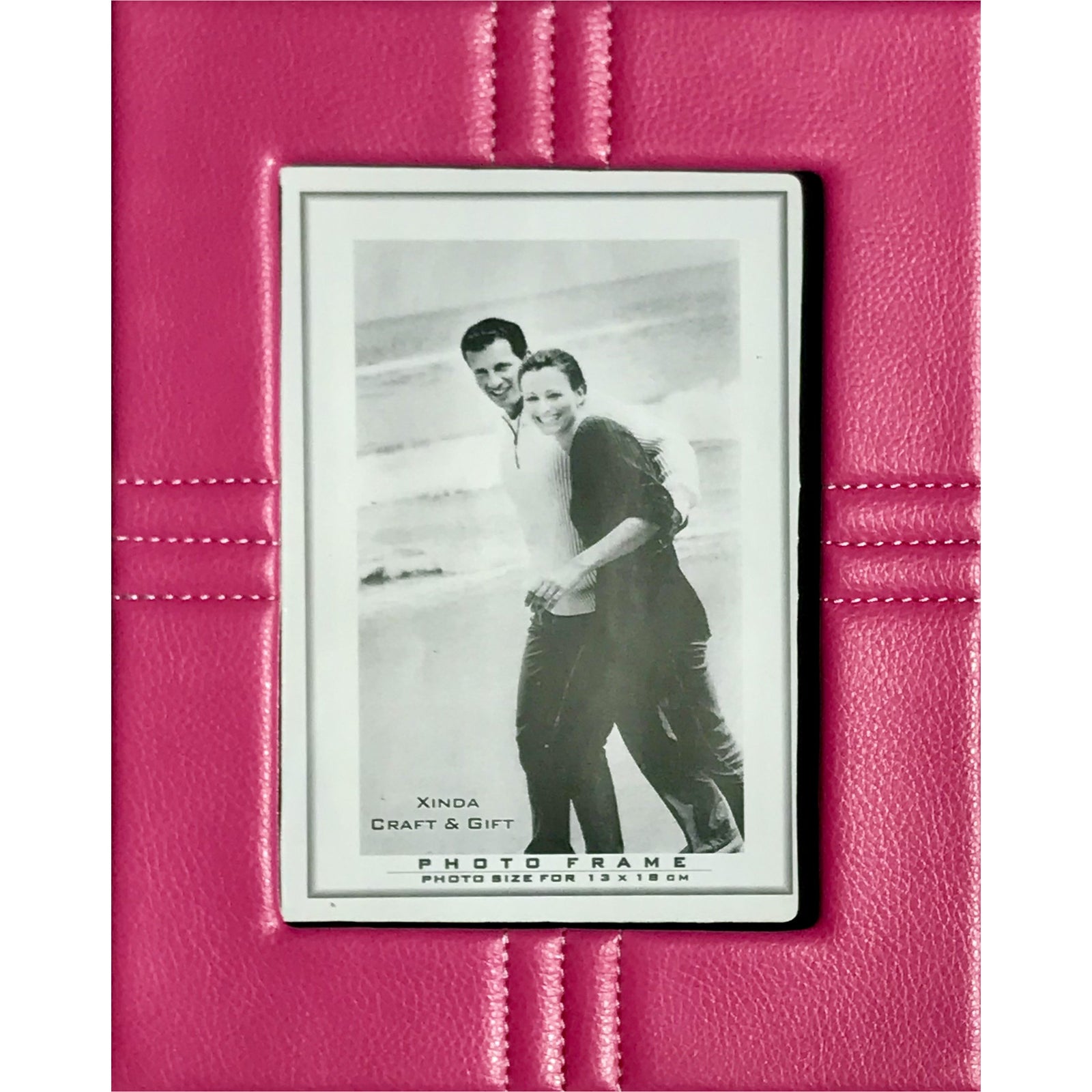 Leather-Style 13x18 cm Desk Photo Frame