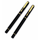 Parker Rialto 88 Gold Plated Lacq Black GT Fountain & Ballpoint Pen Set - Parker Collector's