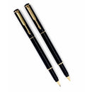 Parker Rialto 88 Gold Plated Lacq Black GT Fountain & Ballpoint Pen Set - Parker Collector's