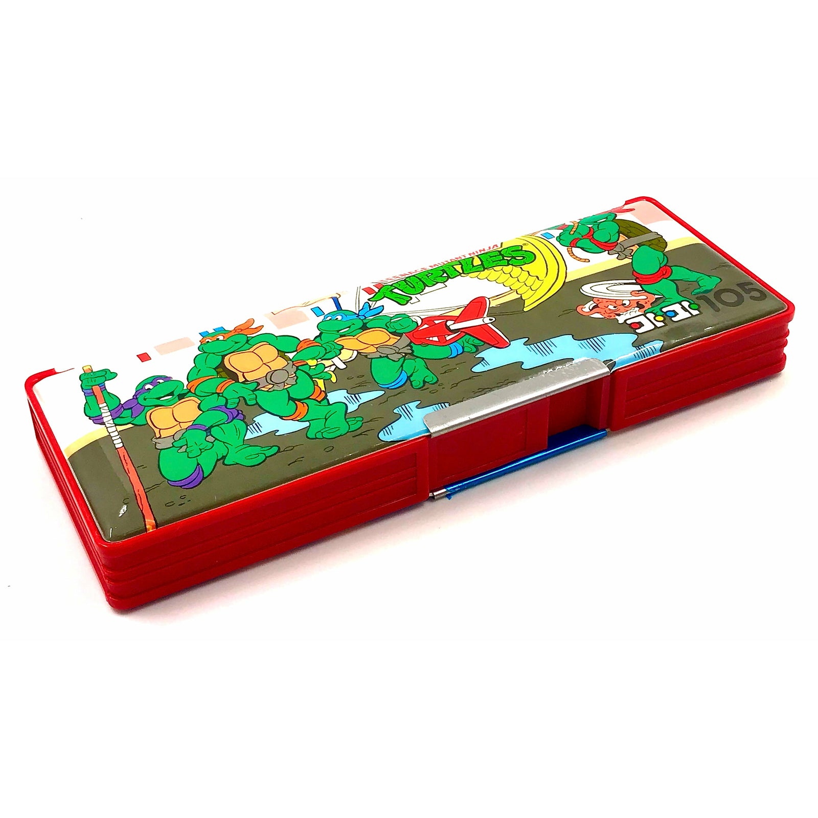 Melody Retro TMNT Classic Double Magnetic Pencil Case 24x9x3 cm