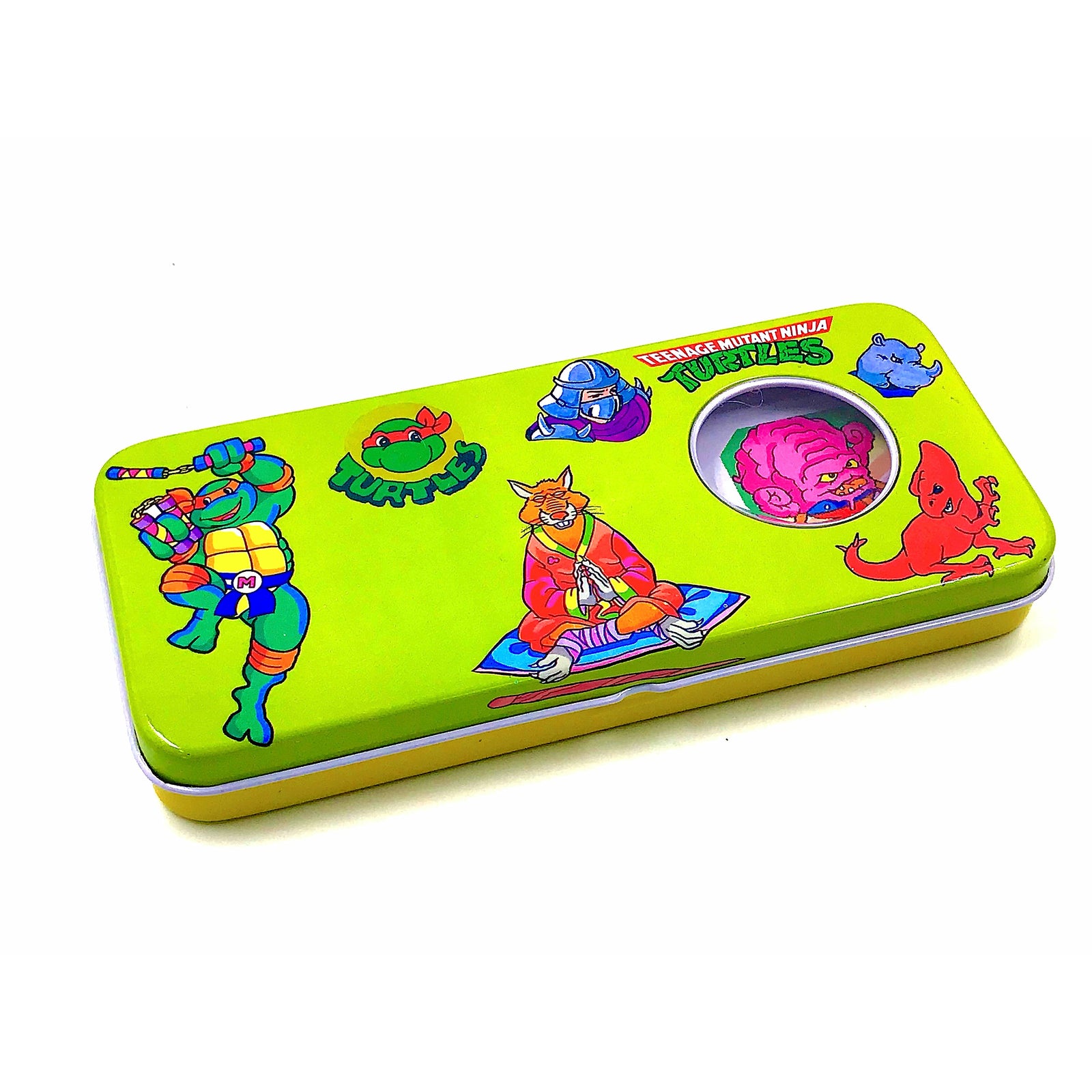 Melody Retro TMNT Metal Tin Pencil Case Double Tiers 20x9x2.5 cm