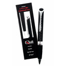 Vintage Quill Pen Metallic Black Wide CT with Grip Ballpoint Pen