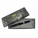 Vintage Quill Pen Metallic Black Wide CT with Grip Ballpoint Pen