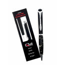 Vintage Quill Pen Gloss Black Wide CT with Mosaic Ballpoint Pen