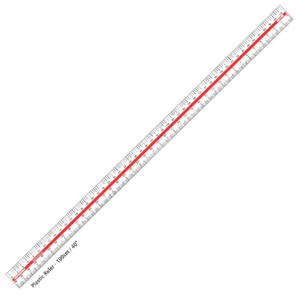 Isomars Meter Stick Plastic Ruler 100cm / 40