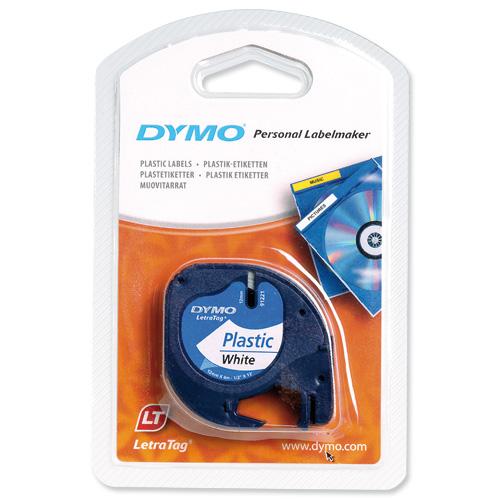 Dymo LT Tape 12mm x 4 meters -  Black or White