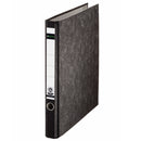 Leitz A4 25mm 2 Ring Classic Marbled Binder Black