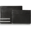 Buxton Genuine Leather Credit Card Billfold with RFID Lining Wallet - Black