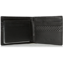 Buxton Genuine Leather Credit Card Billfold with RFID Lining Wallet - Black